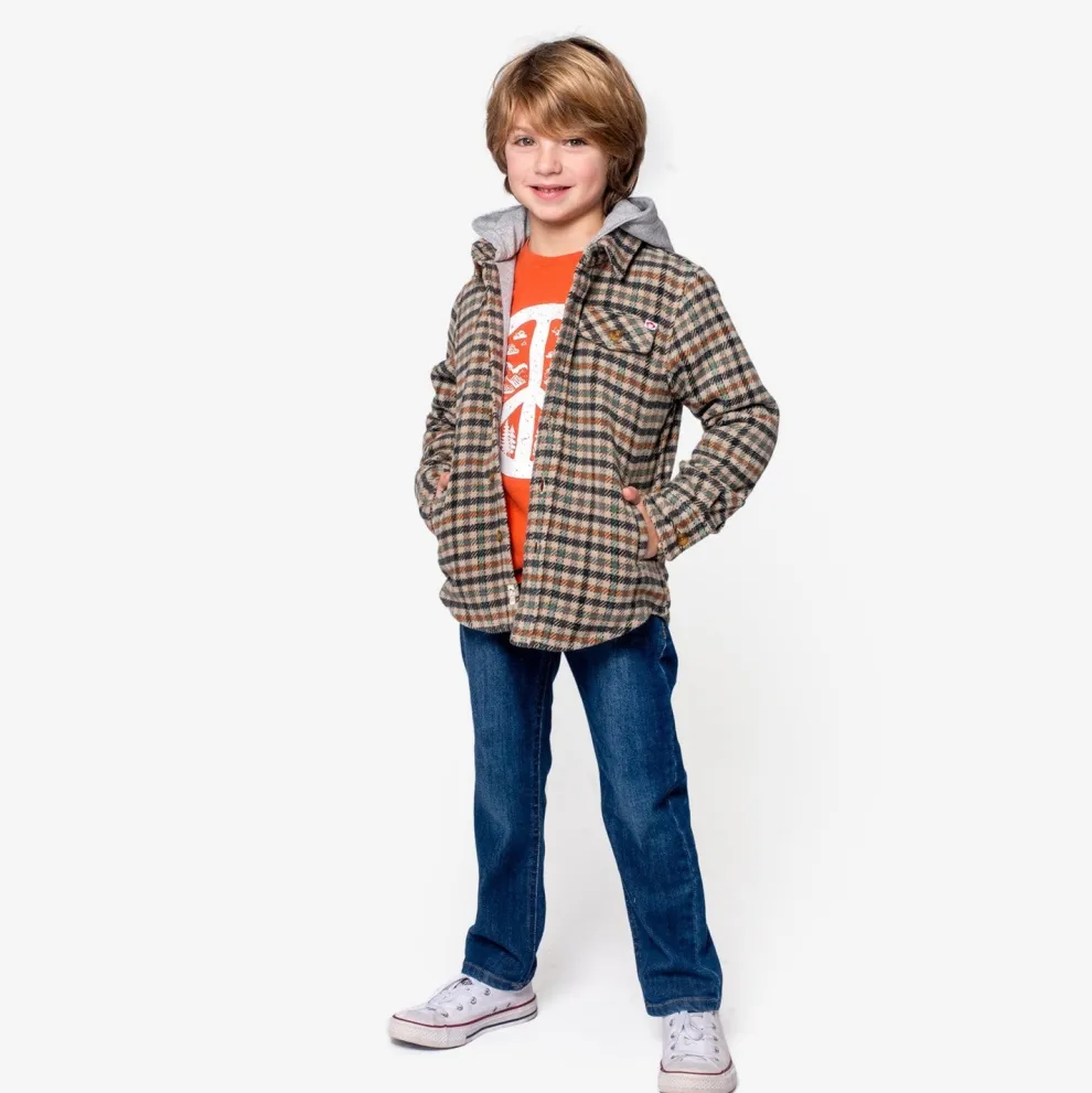 Glen Hooded Shirt